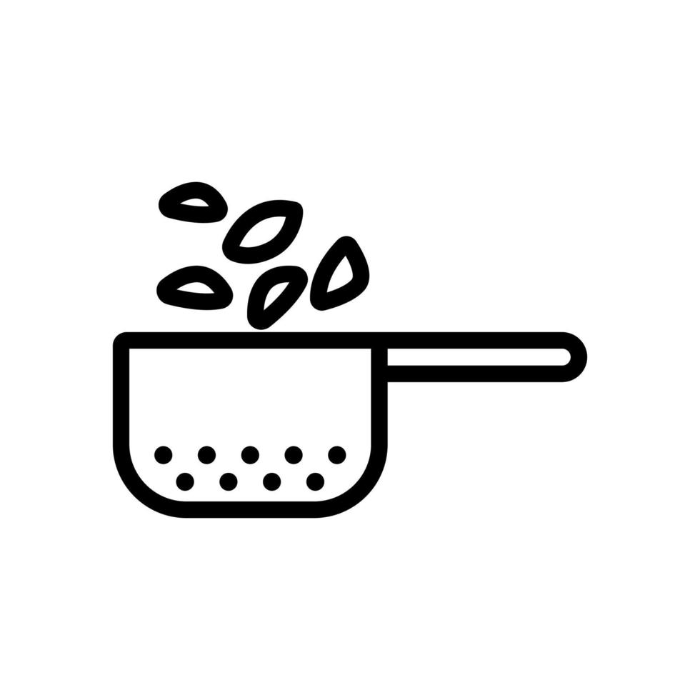 Delicious pasta icon vector. Isolated contour symbol illustration vector
