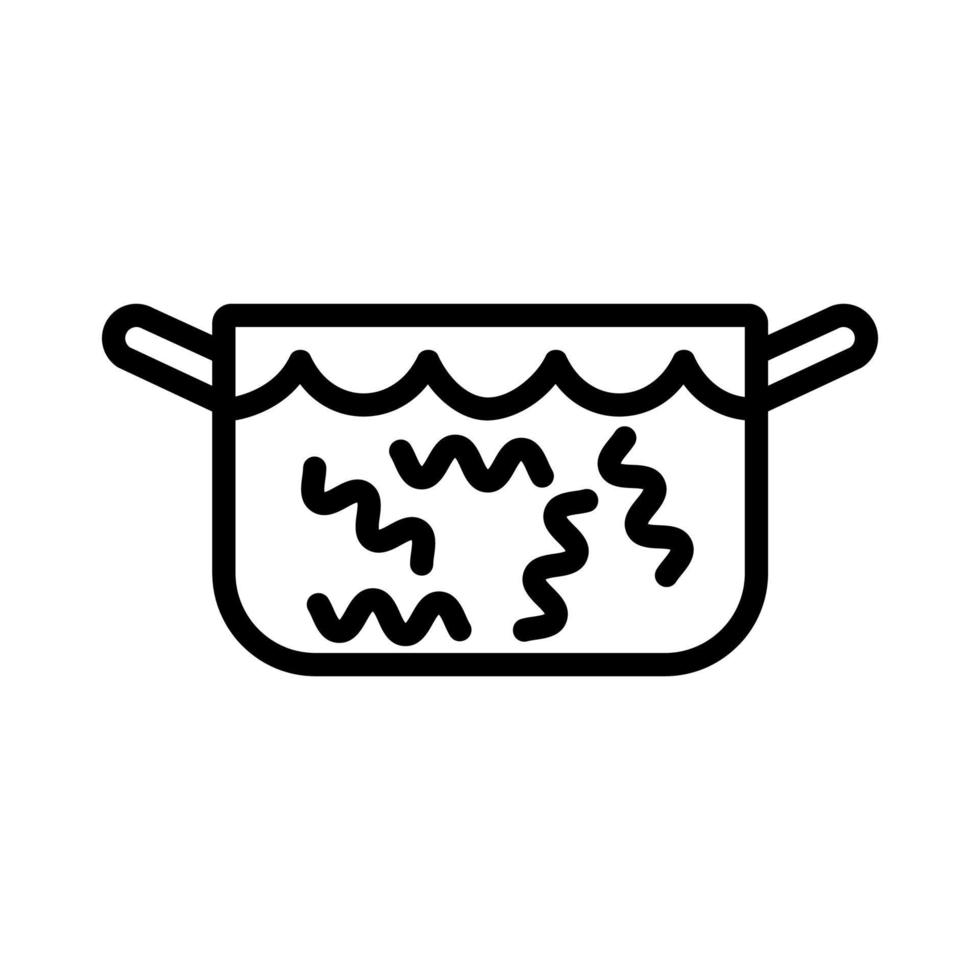 pasta from wheat icon vector. Isolated contour symbol illustration vector