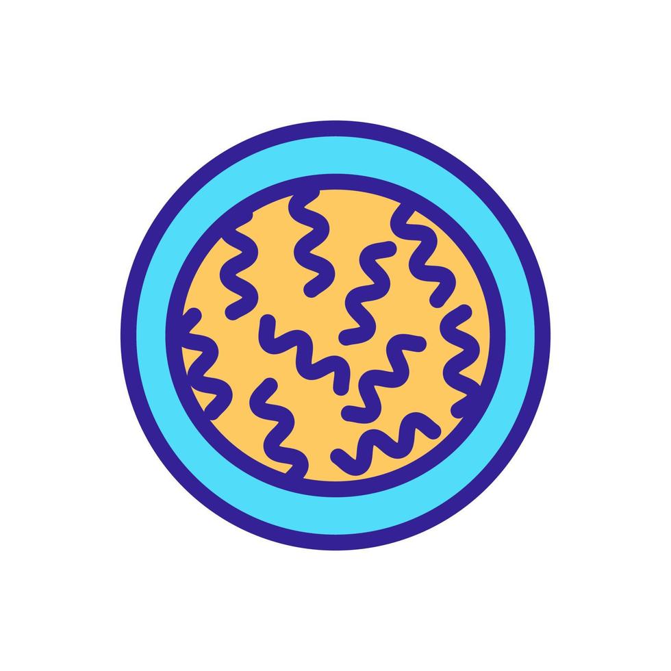pasta from wheat icon vector. Isolated contour symbol illustration vector