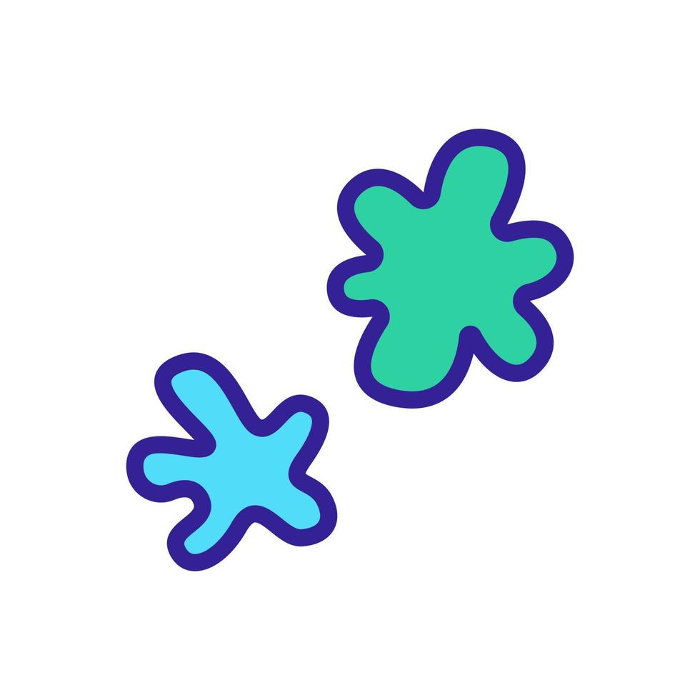 paint blots icon vector outline illustration