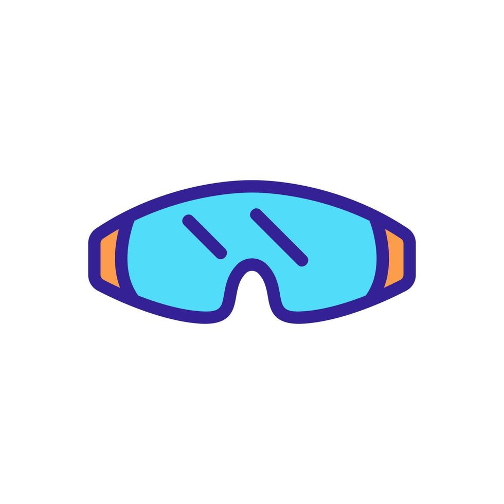 paintball glasses icon vector outline illustration