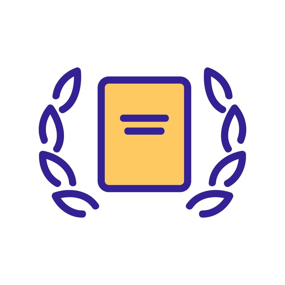 Passport icon vector. Isolated contour symbol illustration vector