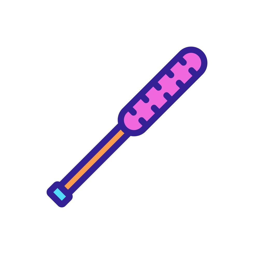 paintball stick bat icon vector outline illustration