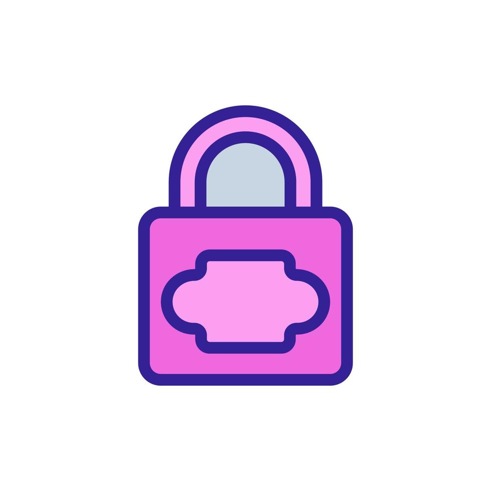 password lock icon vector outline illustration