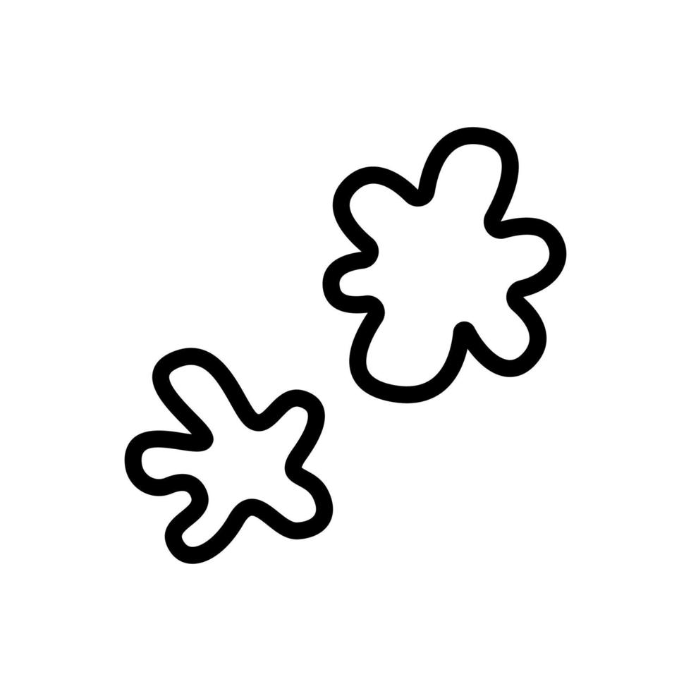 paint blots icon vector outline illustration