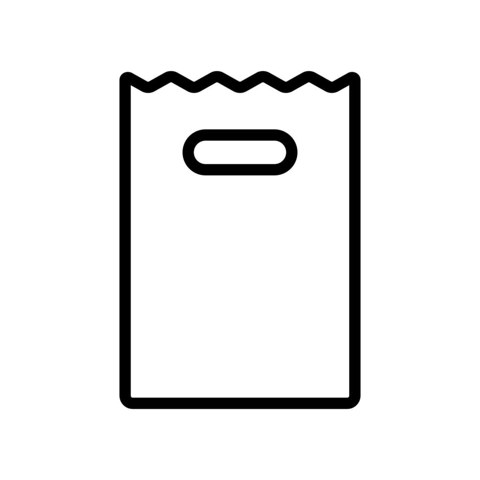 paper pack icon vector. Isolated contour symbol illustration vector