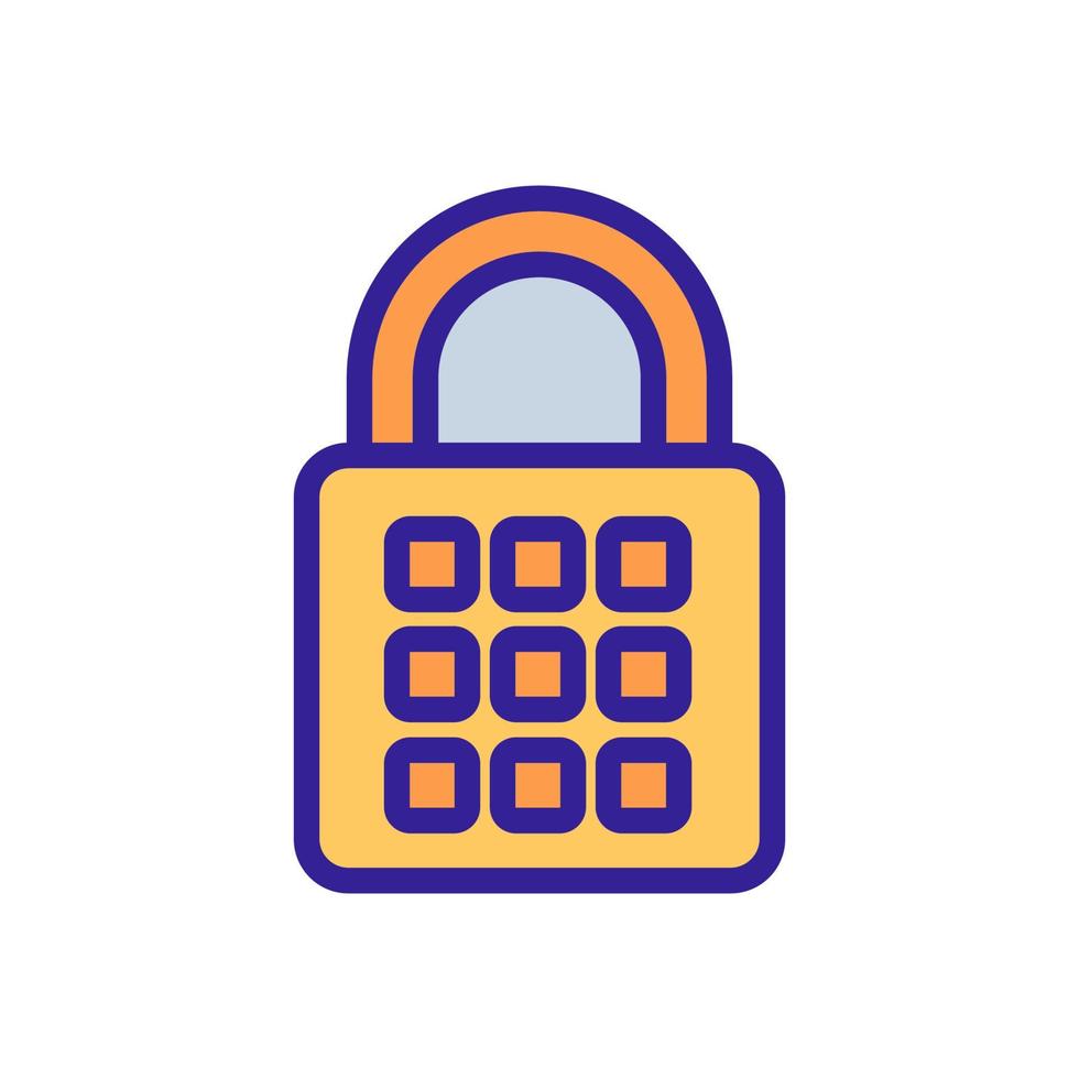 password lock icon vector outline illustration