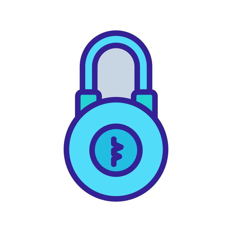 the combination of the password icon vector outline illustration