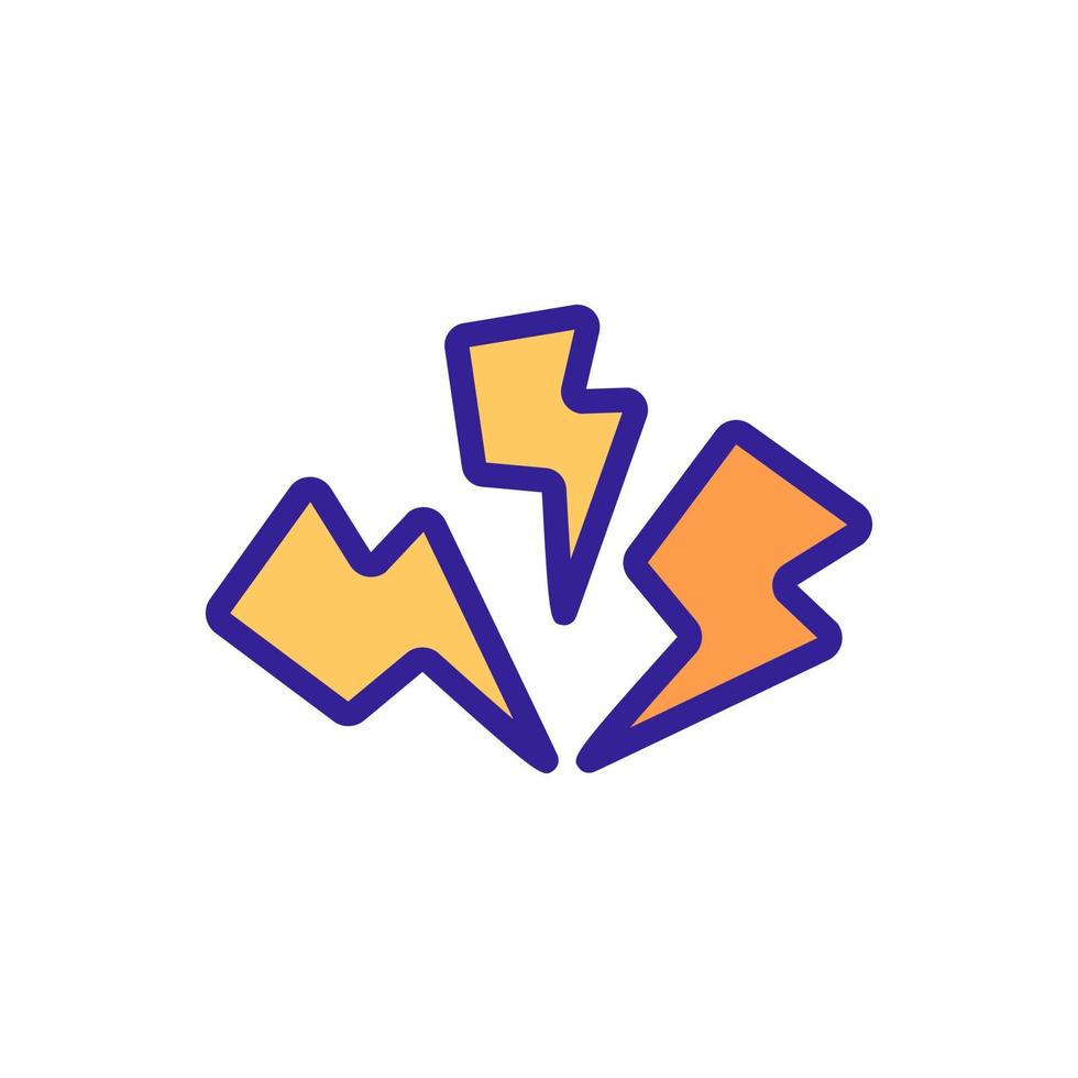 pain icon vector. Isolated contour symbol illustration vector