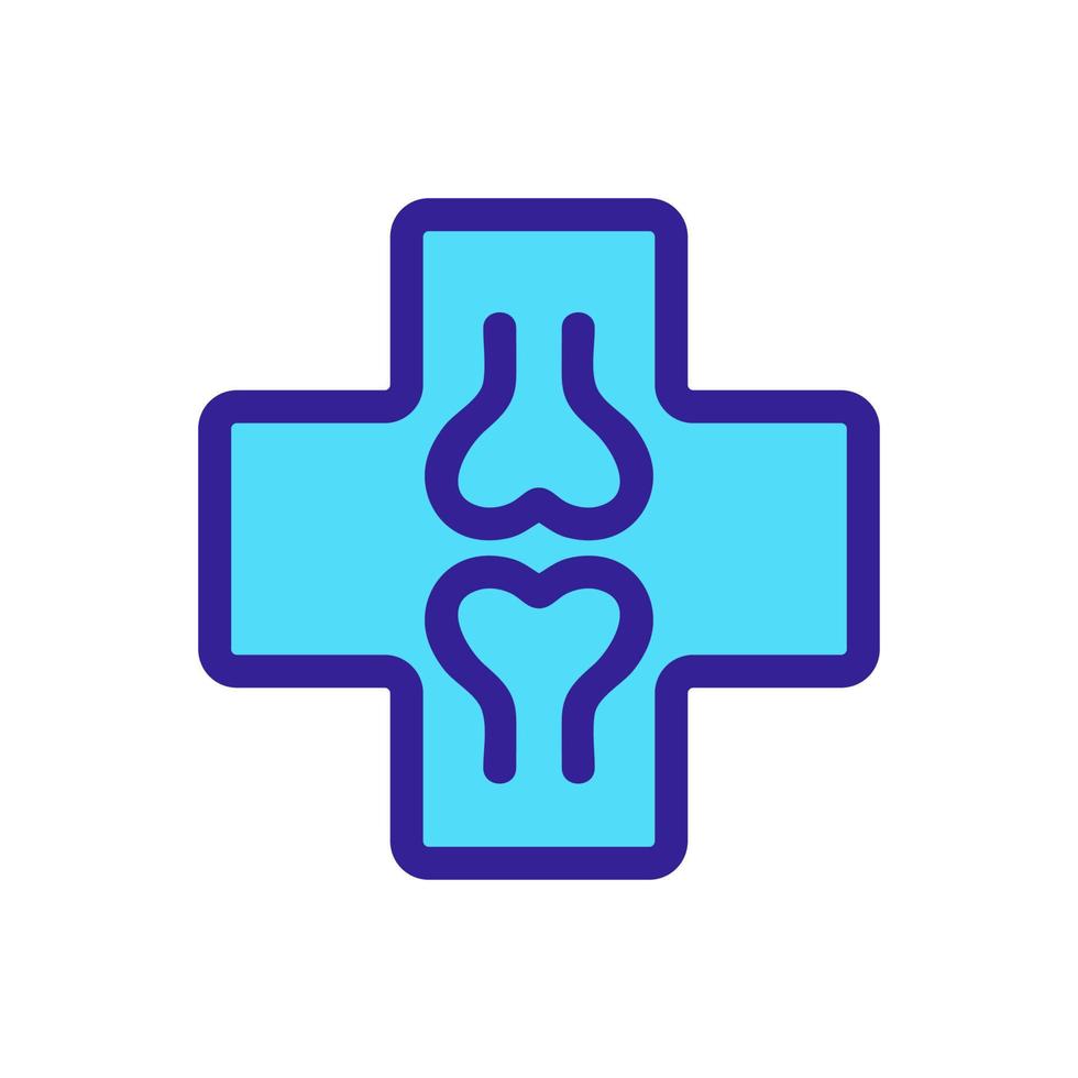 orthopedist icon vector. Isolated contour symbol illustration vector