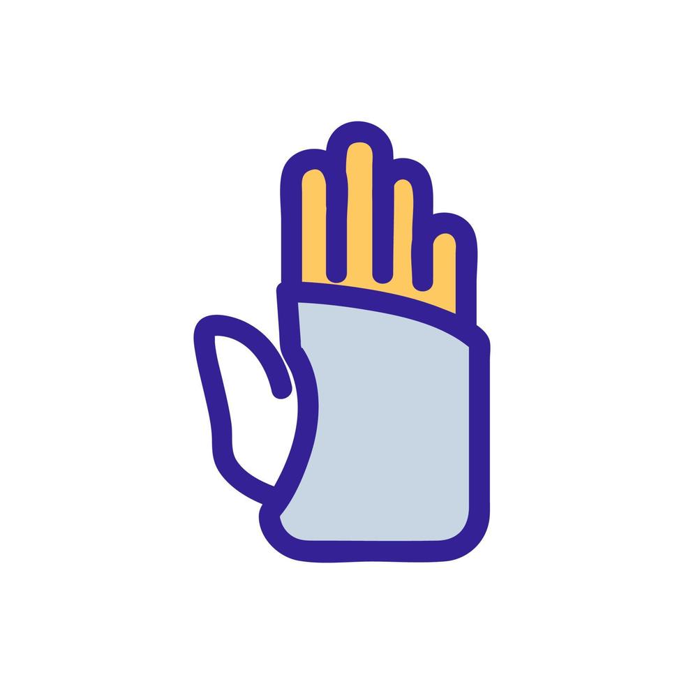 Palm plaster icon vector. Isolated contour symbol illustration vector