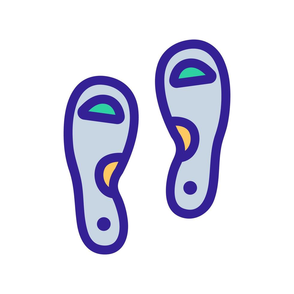 Orthopedic insole icon vector. Isolated contour symbol illustration vector