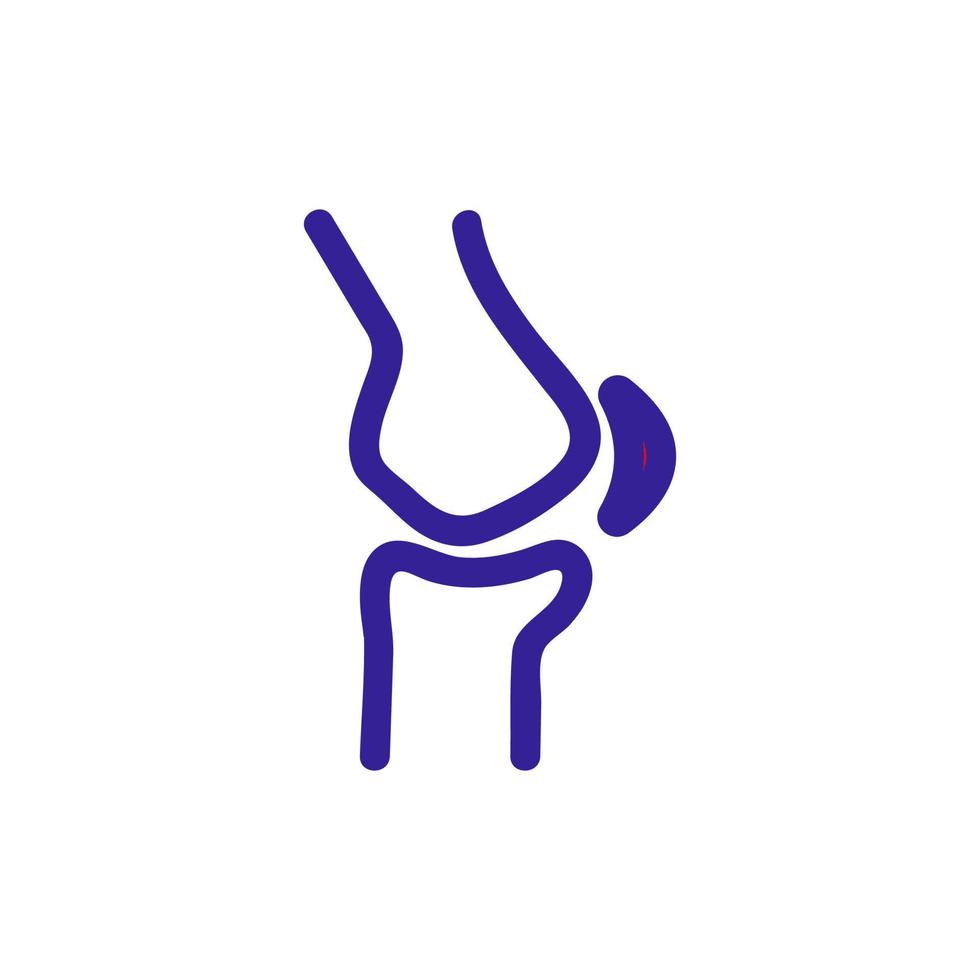 stretching tendon icon vector. Isolated contour symbol illustration vector