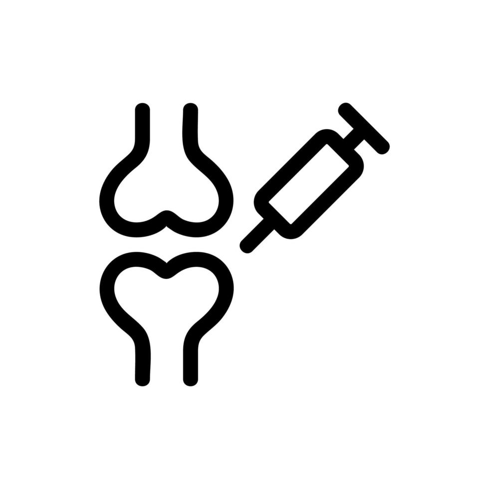 el icono de hueso de expresión es un vector. ilustración de símbolo de contorno aislado vector