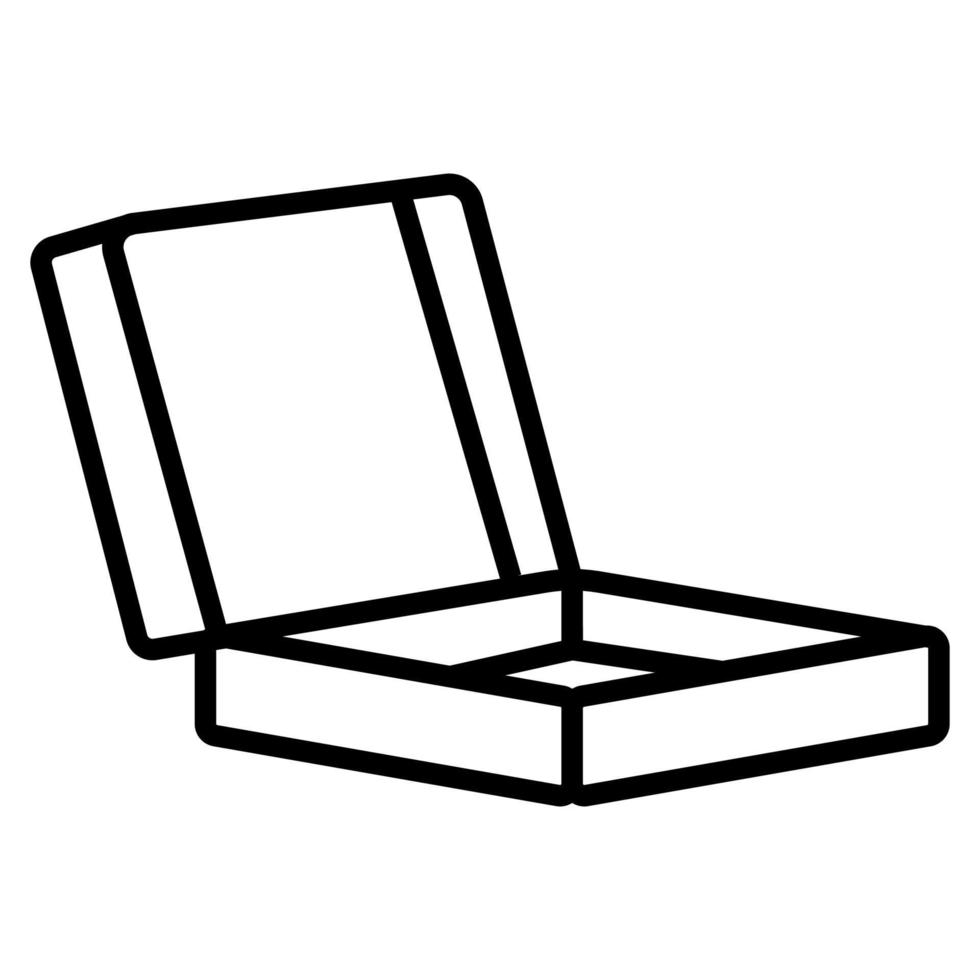Pizza box icon vector. Isolated contour symbol illustration vector