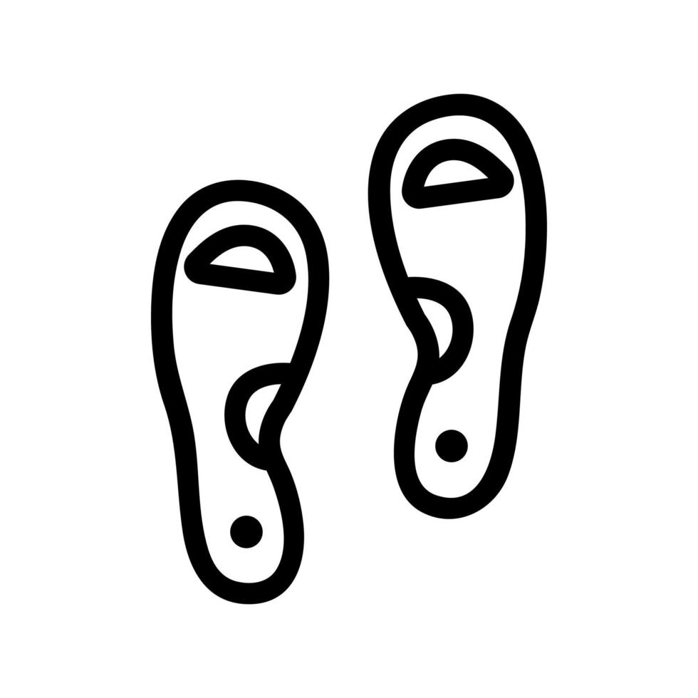 Orthopedic insole icon vector. Isolated contour symbol illustration vector