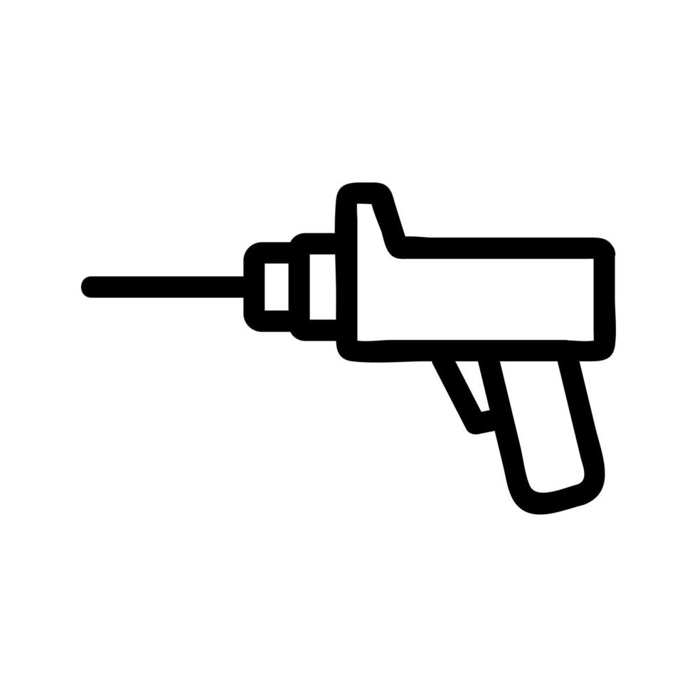 drill medicine icon vector. Isolated contour symbol illustration vector