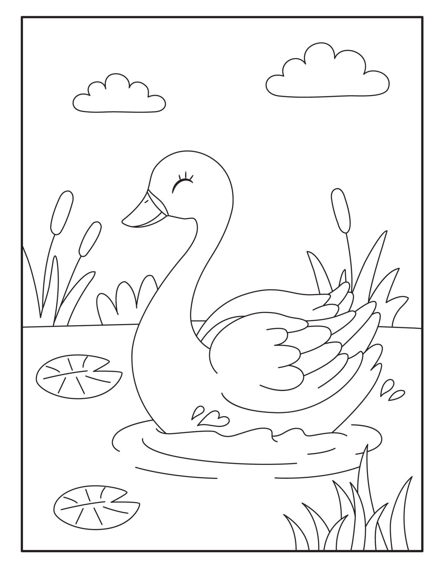 Coloring Pages Of Swans coloring-pages-of-swans