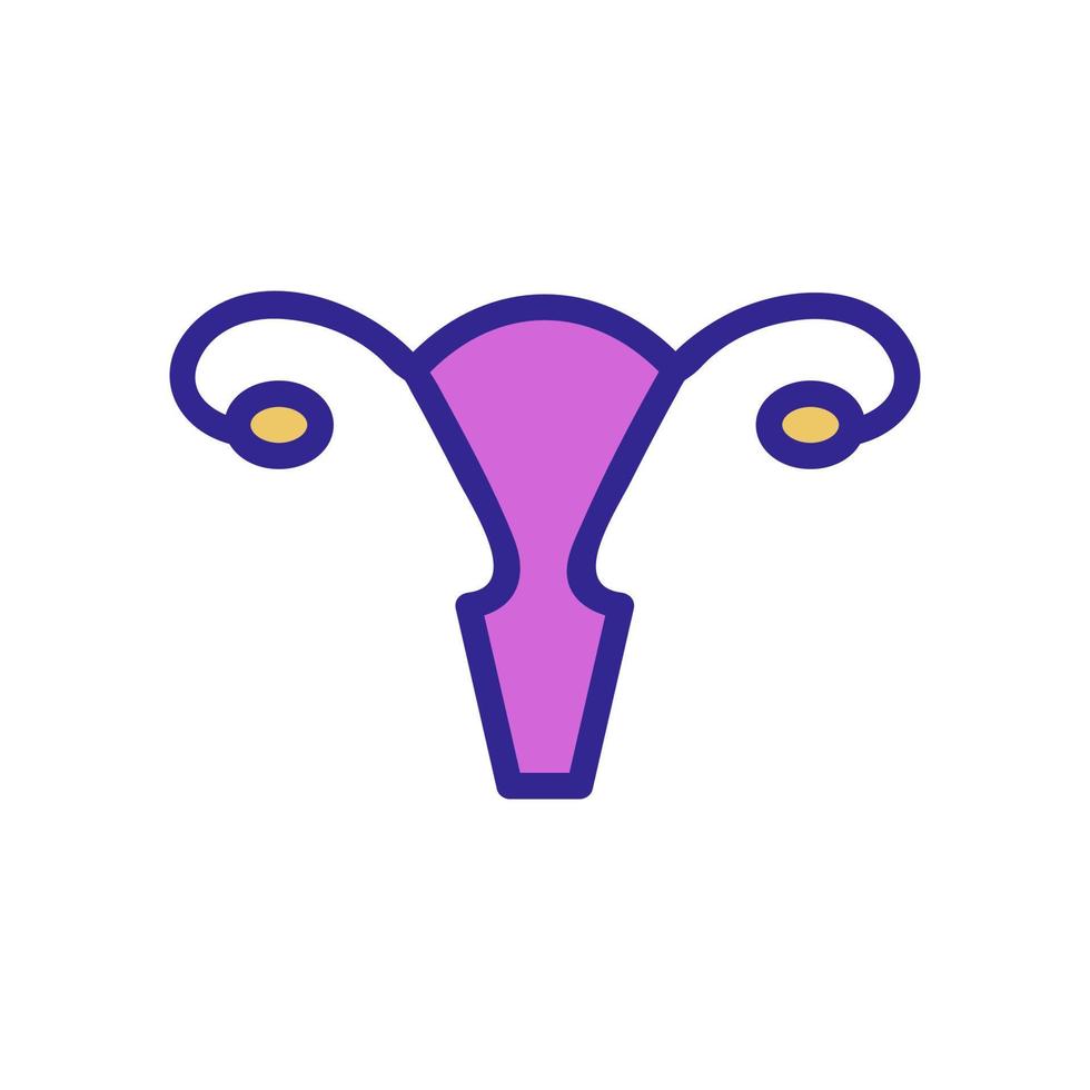 ovarian icon vector. Isolated contour symbol illustration vector