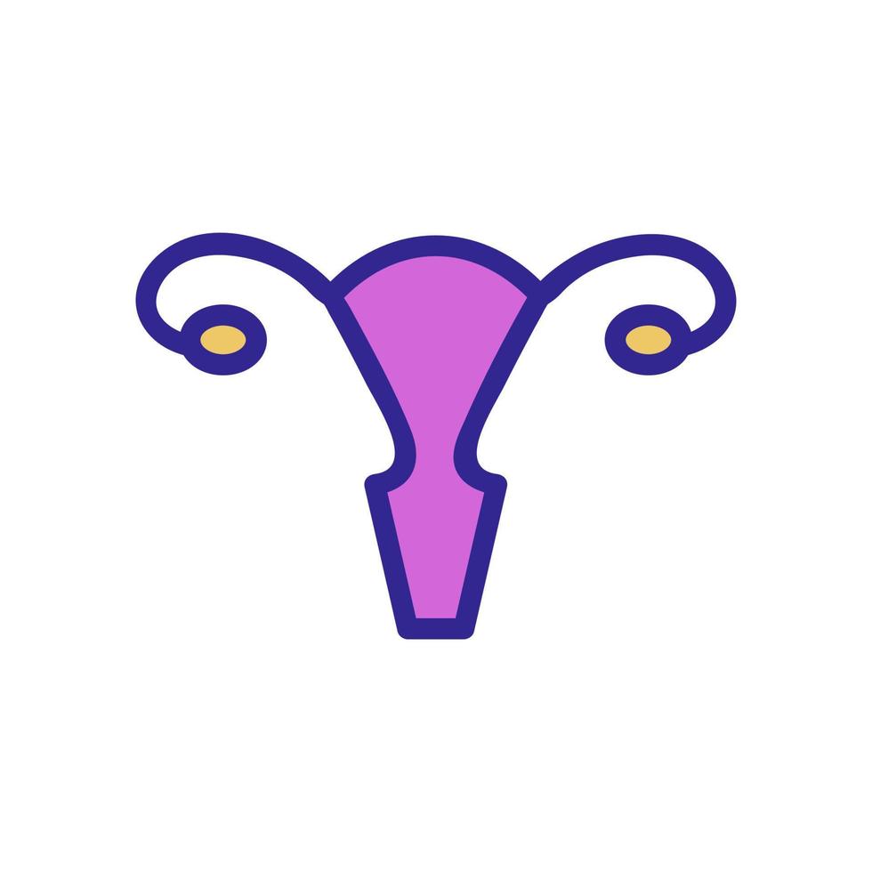 ovarian icon vector. Isolated contour symbol illustration vector