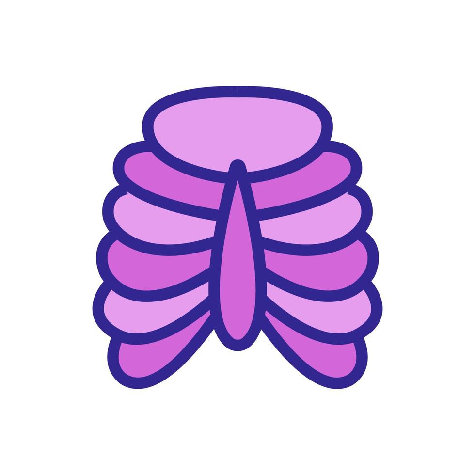 bronchi icon vector. Isolated contour symbol illustration vector