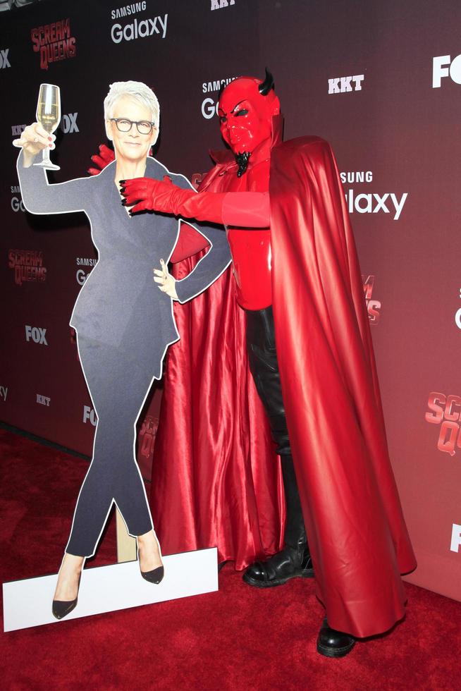 LOS ANGELES, SEP 21 - Jamie Lee Curtis standee, Red Devil at the Premiere of FOX TV s Scream Queens at the Wilshire Ebell Theater on September 21, 2015 in Los Angeles, CA photo
