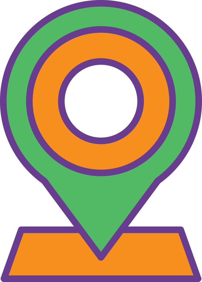 Line Filled Multicolour Icon vector