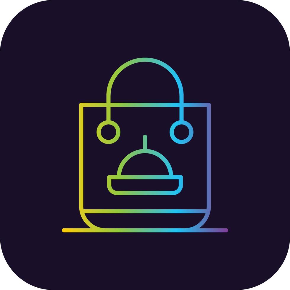 Bag Gradient Icon vector