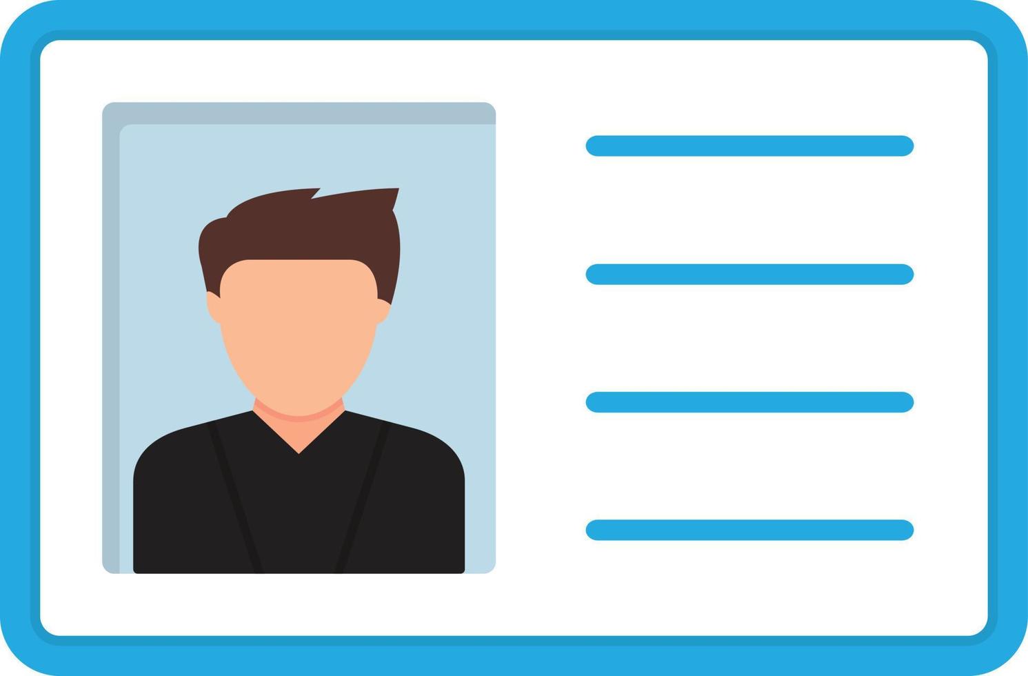 12 - Driving License Flat Icon vector
