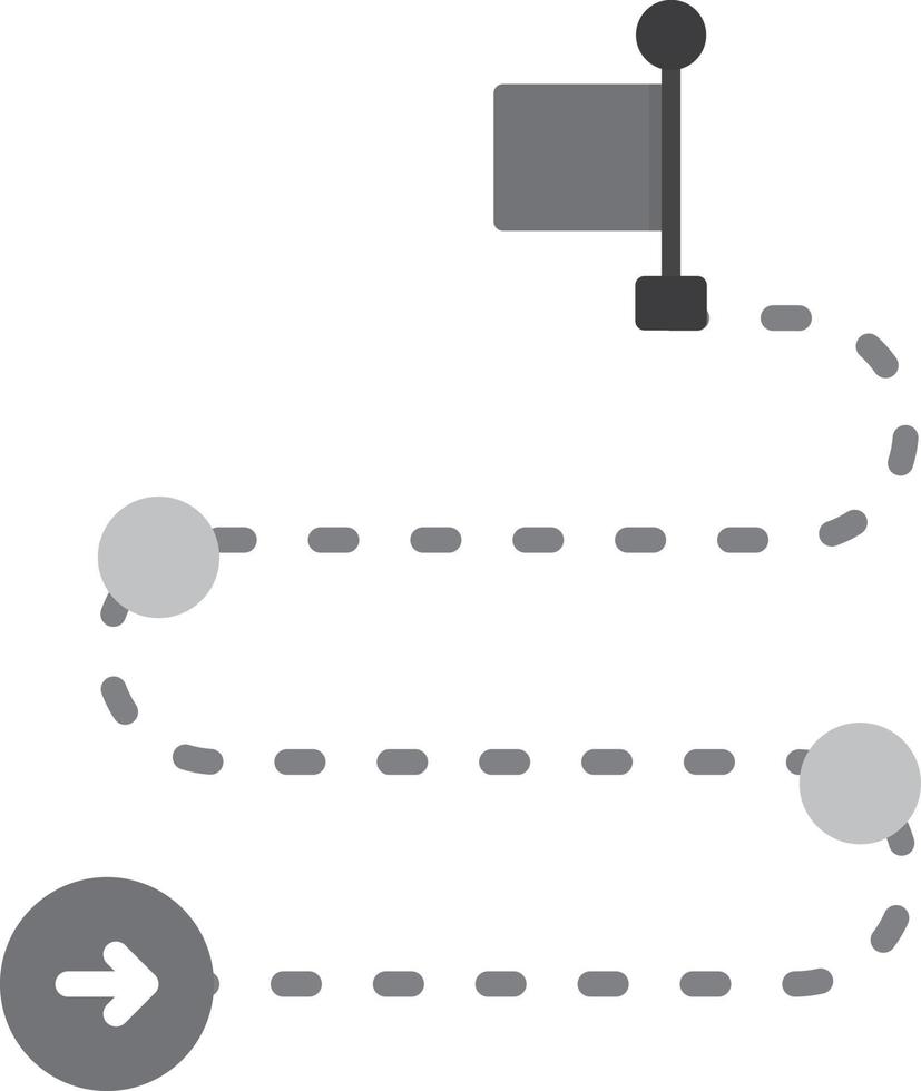 Roadmap Flat Greyscale vector