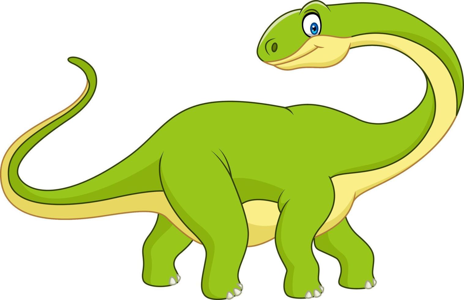 Cute dinosaur cartoon vector