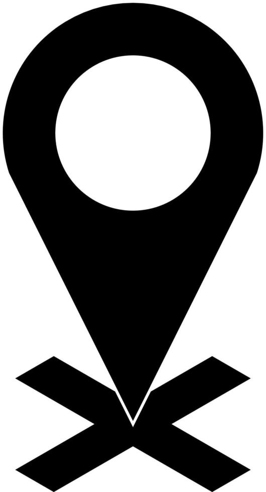 Vector GPS icon black