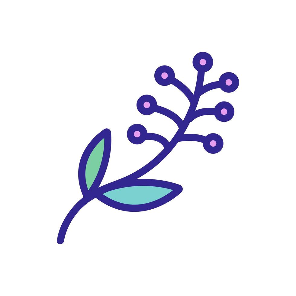 a wild plant icon vector outline illustration