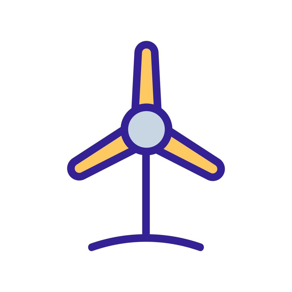 Wind generator mill icon vector. Isolated contour symbol illustration vector