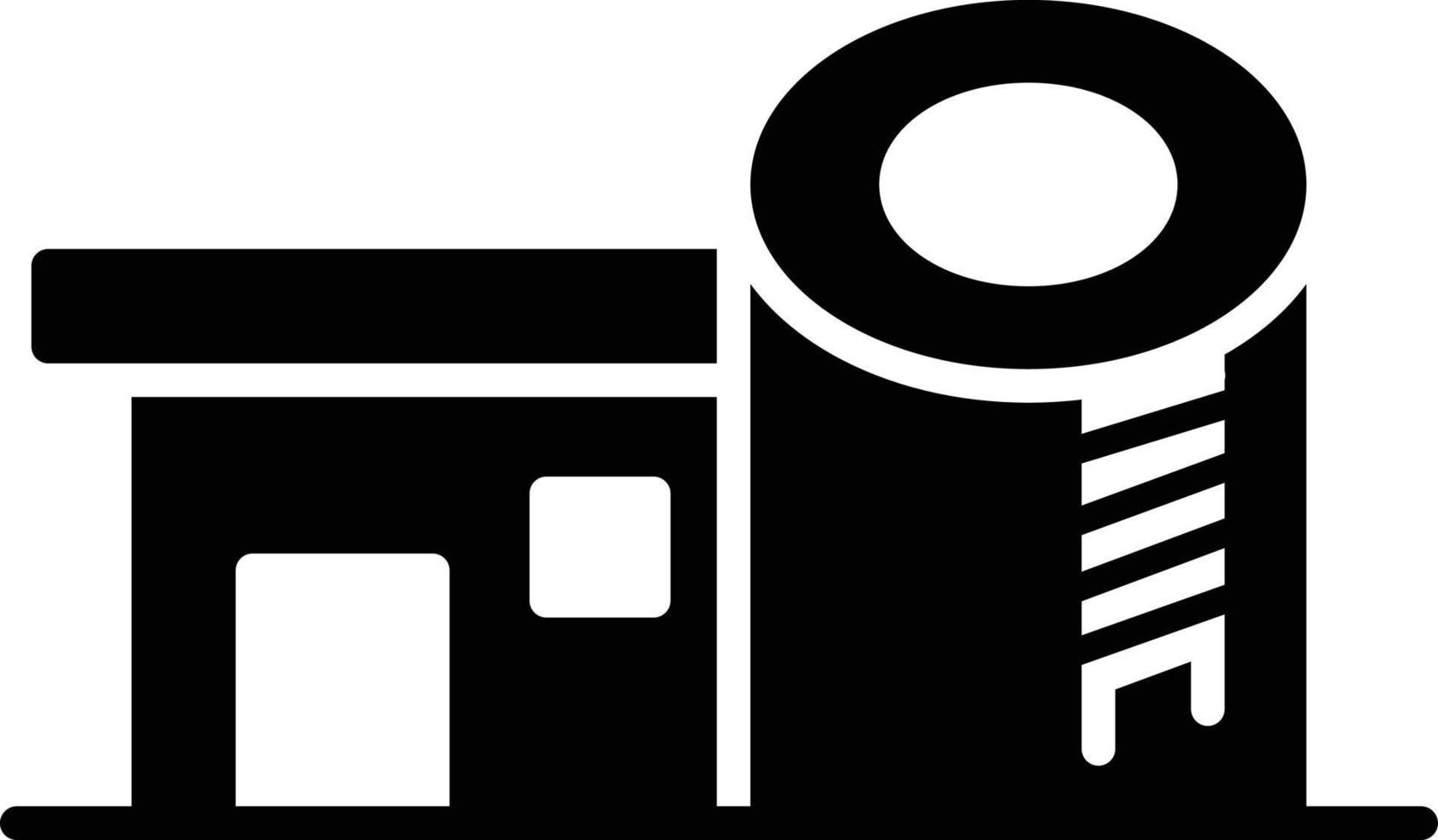 Storage Tank Glyph Icon vector