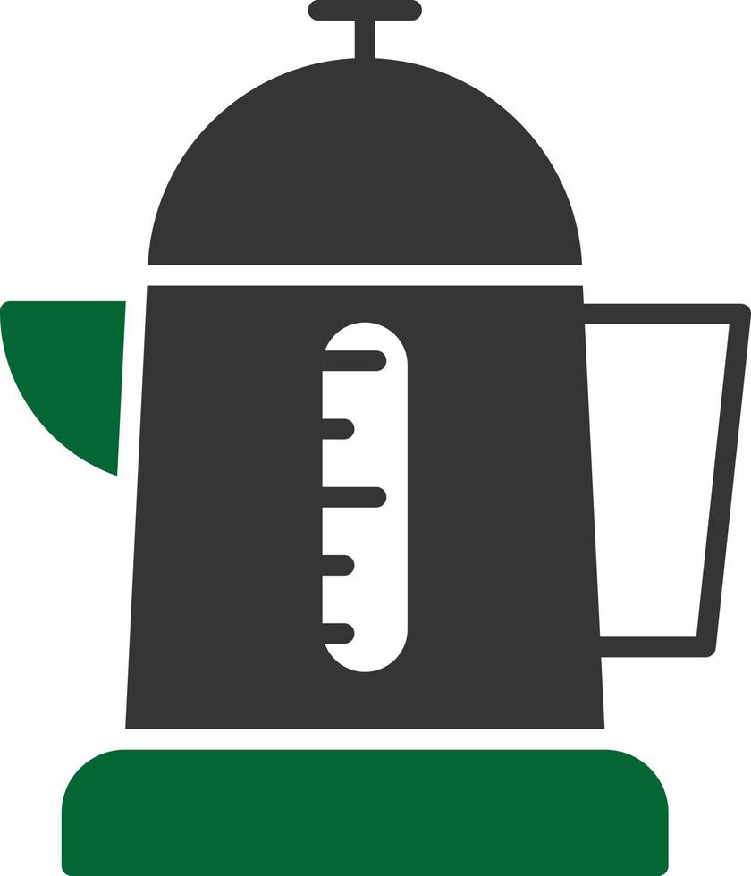 Kettle Glyph Two Color vector