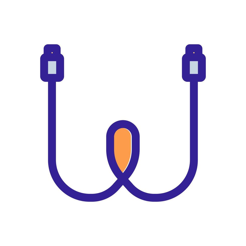 Optical cable icon vector. Isolated contour symbol illustration vector