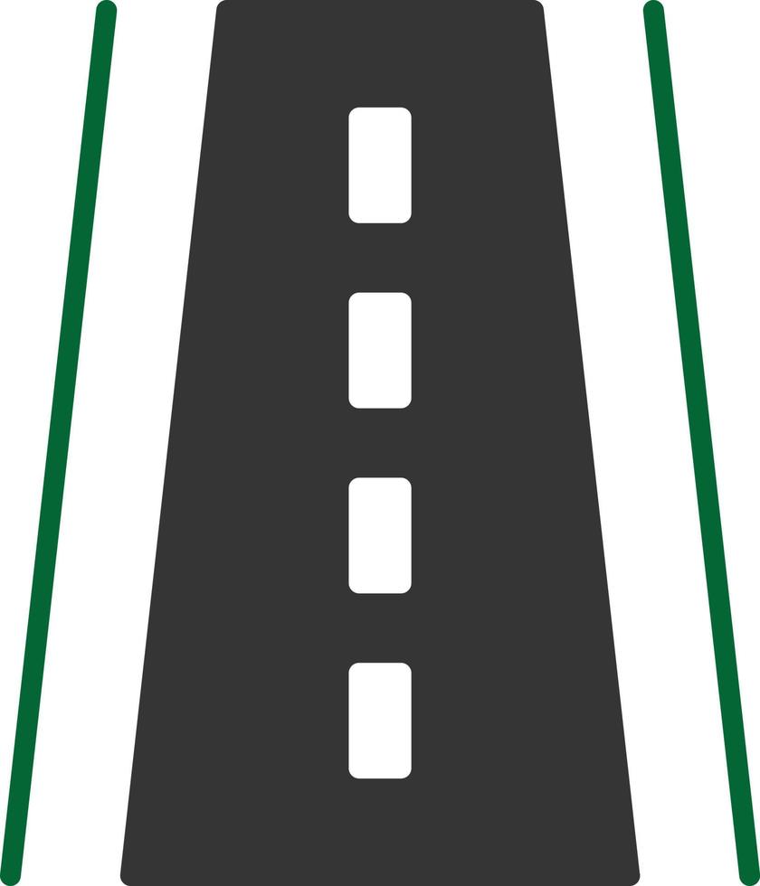 Runway Glyph Two Color vector