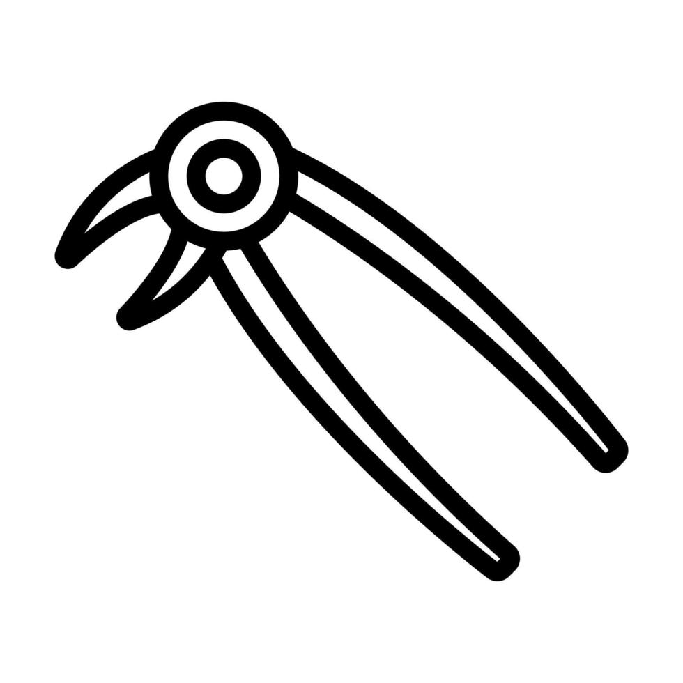 vector de icono de herramienta quirúrgica. ilustración de símbolo de contorno aislado