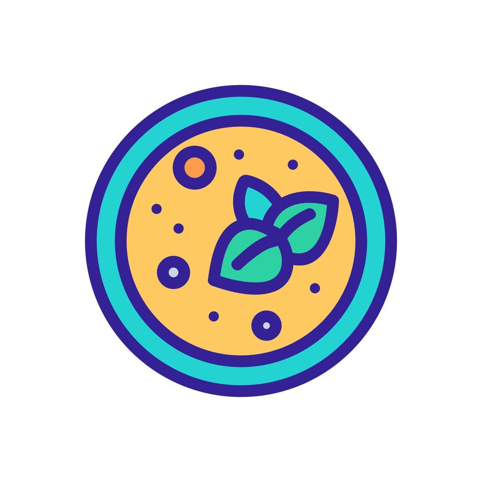 pizza with oregano icon vector outline illustration