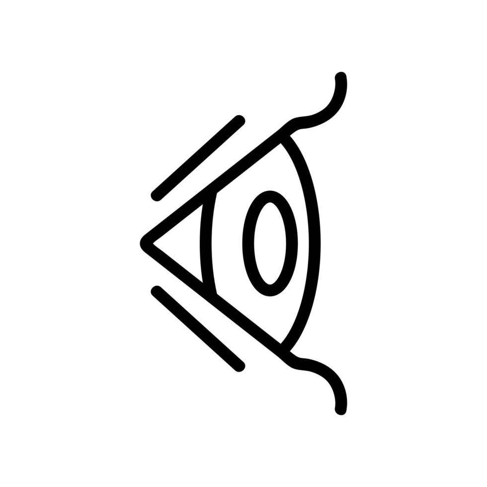 Man eye icon is a vector. Isolated contour symbol illustration vector