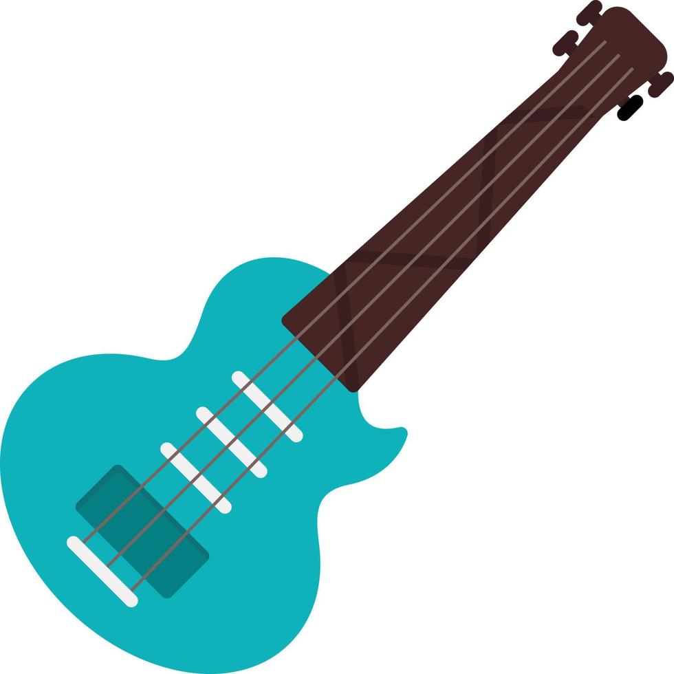 Electric Guitar Flat Icon vector