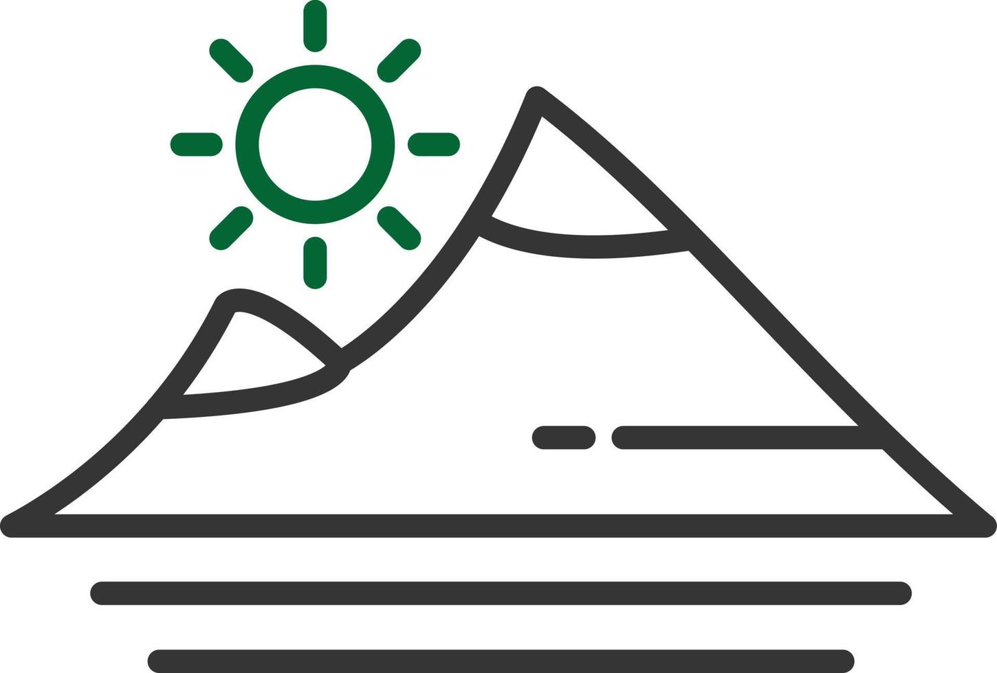 Mountain Line Two Color vector