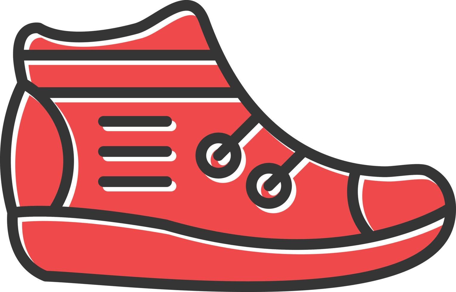 Sneakers Filled Retro vector