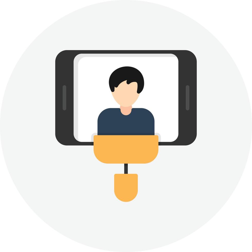 Selfie Flat Circle vector