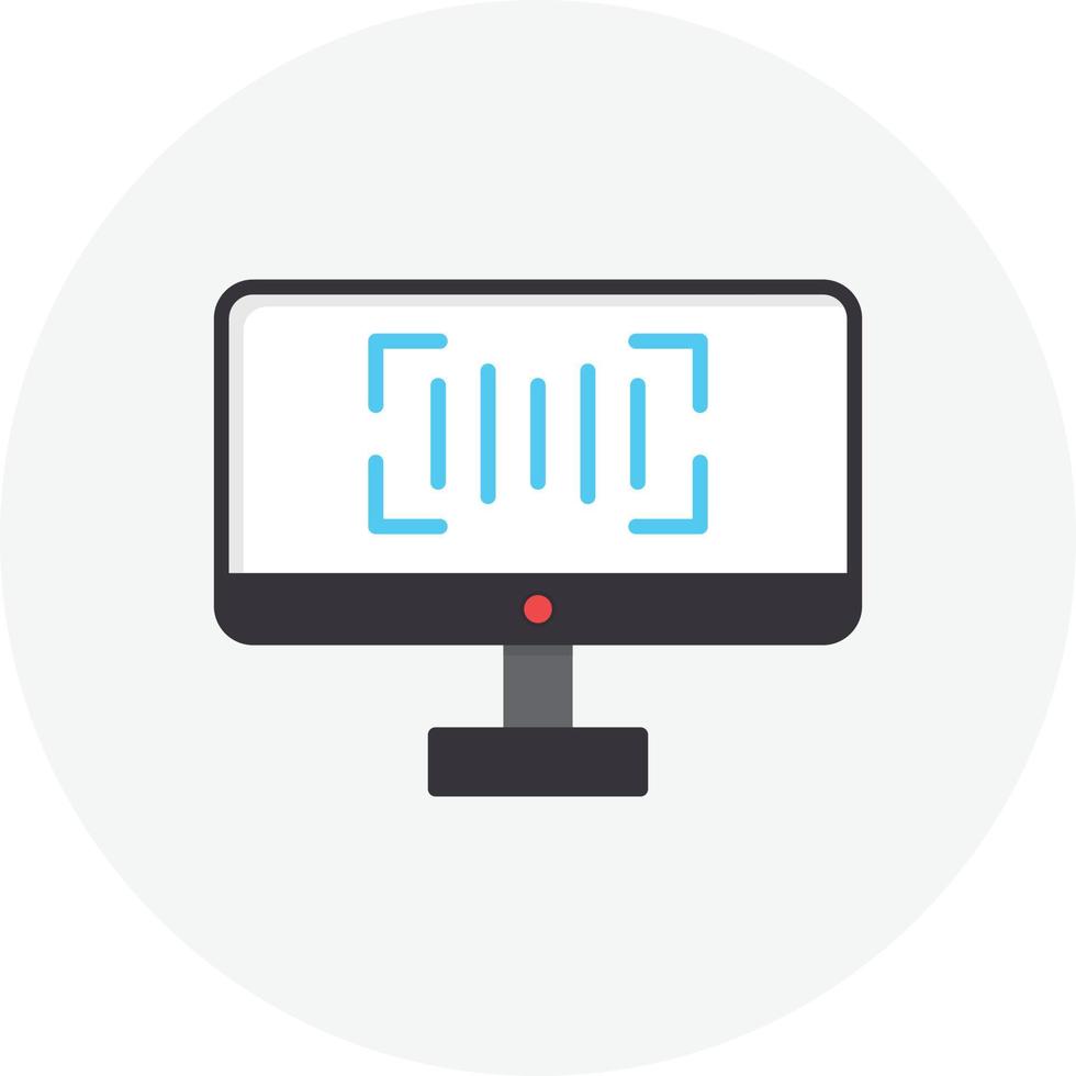 Scanner Flat Circle vector