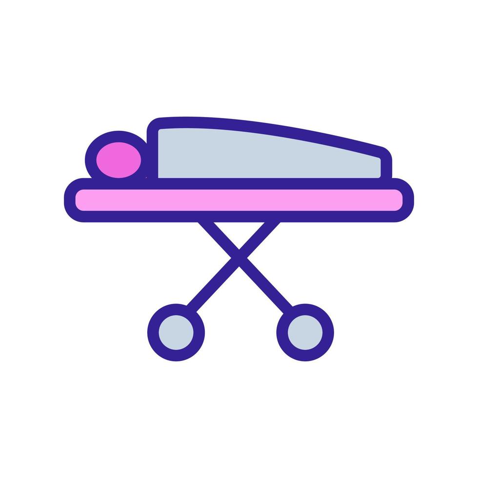 patient on the couch icon vector. Isolated contour symbol illustration vector