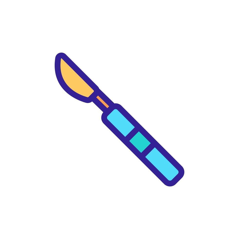 scalpel icon vector. Isolated contour symbol illustration vector