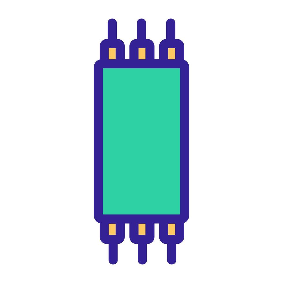 Optical cable icon vector. Isolated contour symbol illustration vector