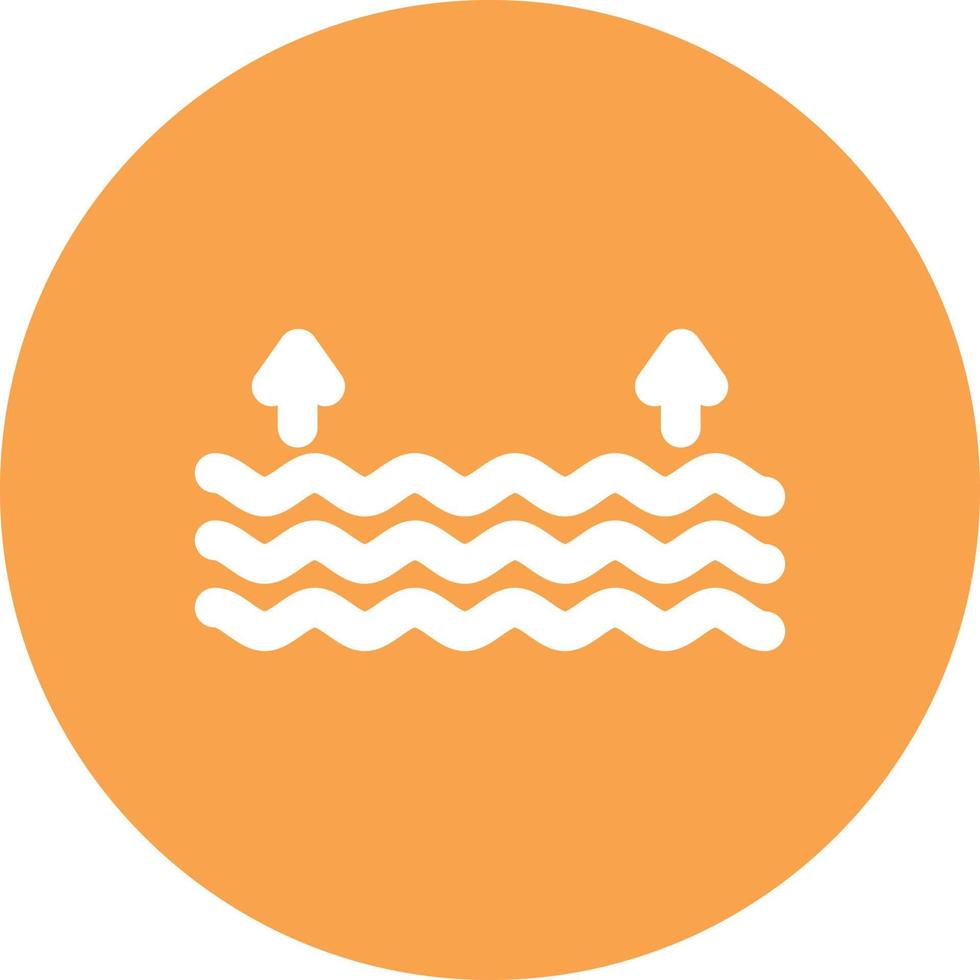 High Tide Glyph Circle Multicolor vector